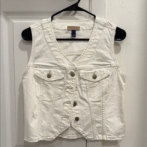 Universal Thread Cream Denim Vest